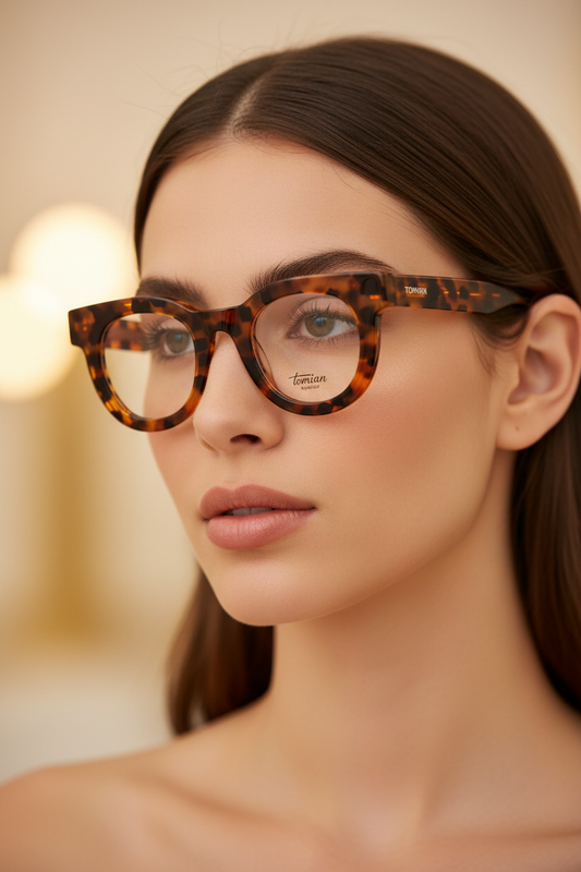 TOMIAN 829 - Occhiali da Vista Donna Montatura Acetato Tondo