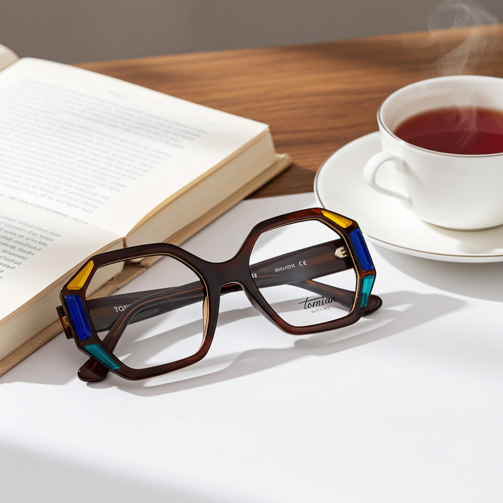 TOMIAN 889 - Occhiali da Vista Donna Montatura Acetato