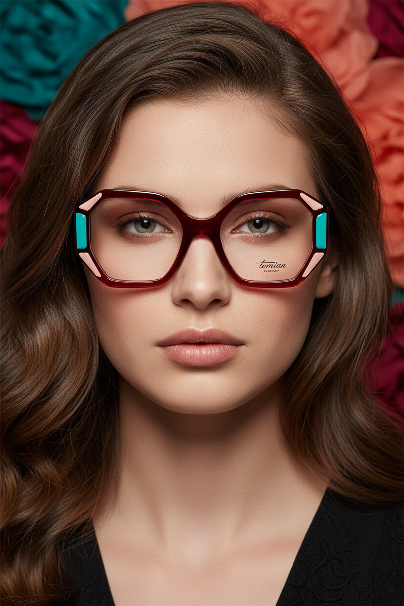 TOMIAN 889 - Occhiali da Vista Donna Montatura Acetato