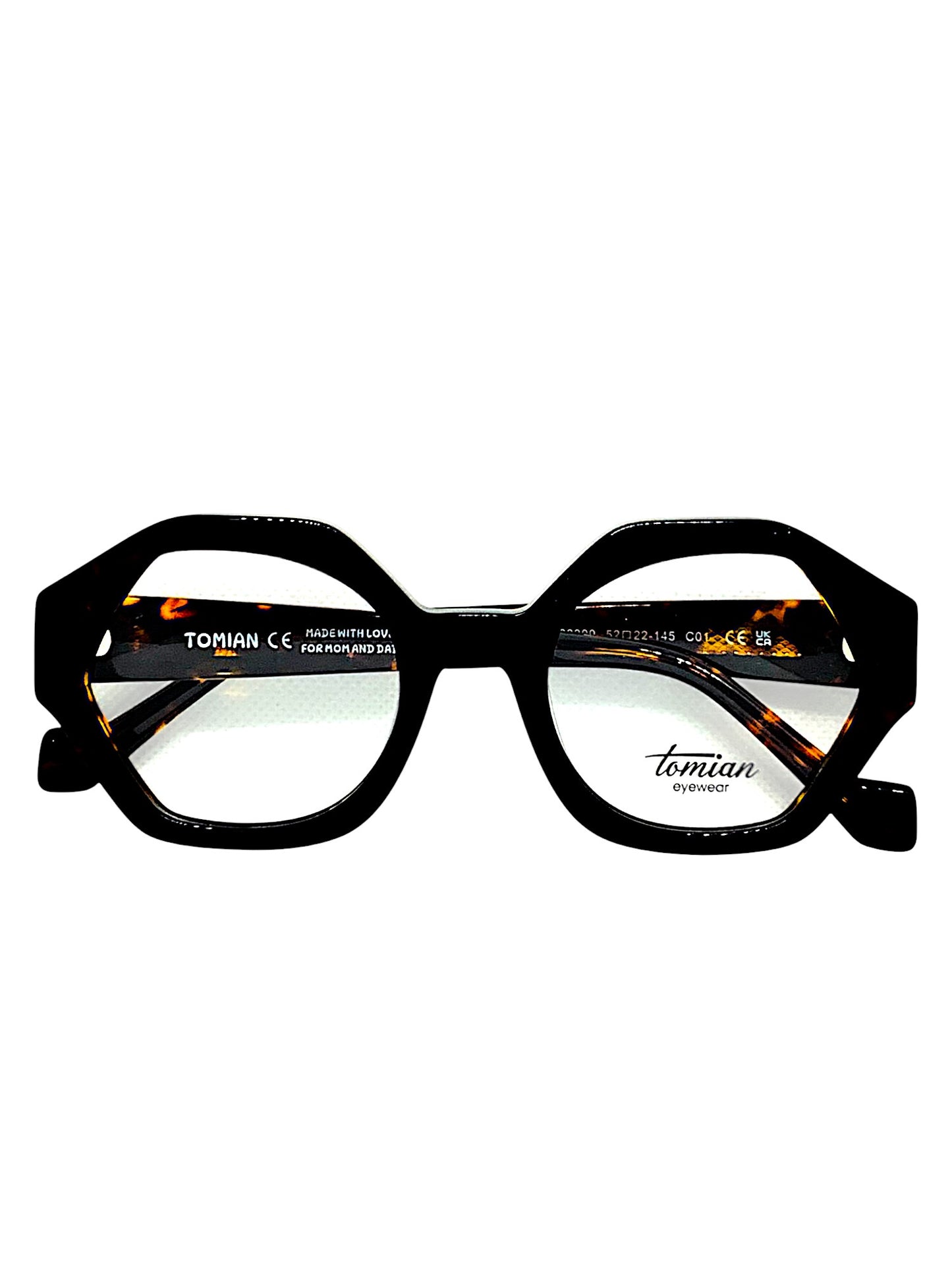 TOMIAN 883 - Occhiali da Vista Uomo Donna Montatura Acetato Classica