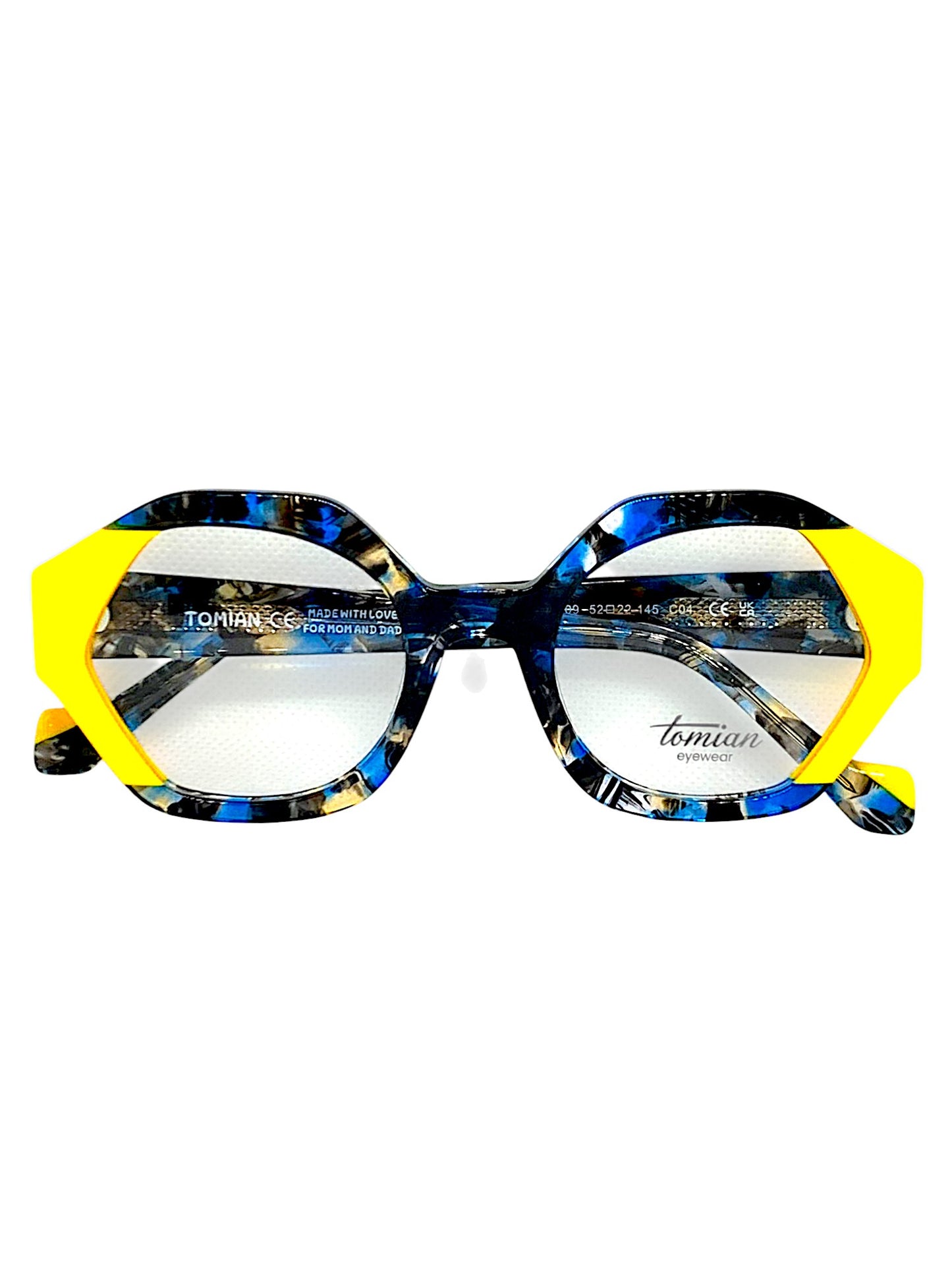 TOMIAN 883 - Occhiali da Vista Uomo Donna Montatura Acetato Classica
