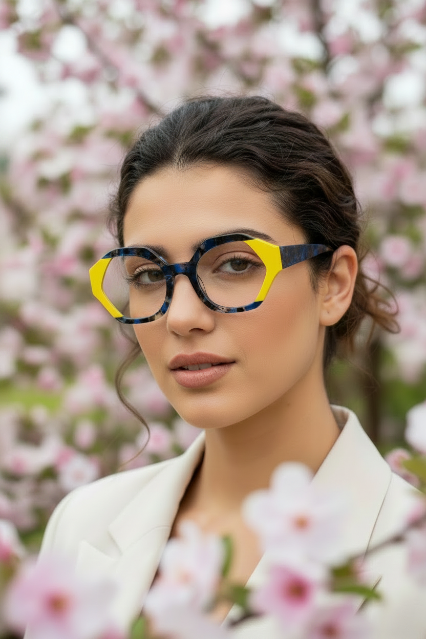 TOMIAN 883 - Occhiali da Vista Uomo Donna Montatura Acetato Classica