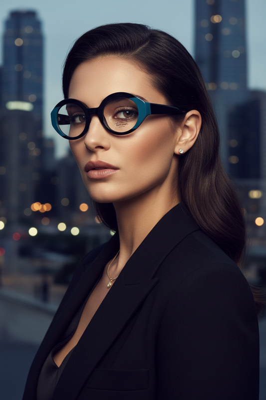 TOMIAN 881 - Occhiali da Vista Uomo Donna Montatura Acetato