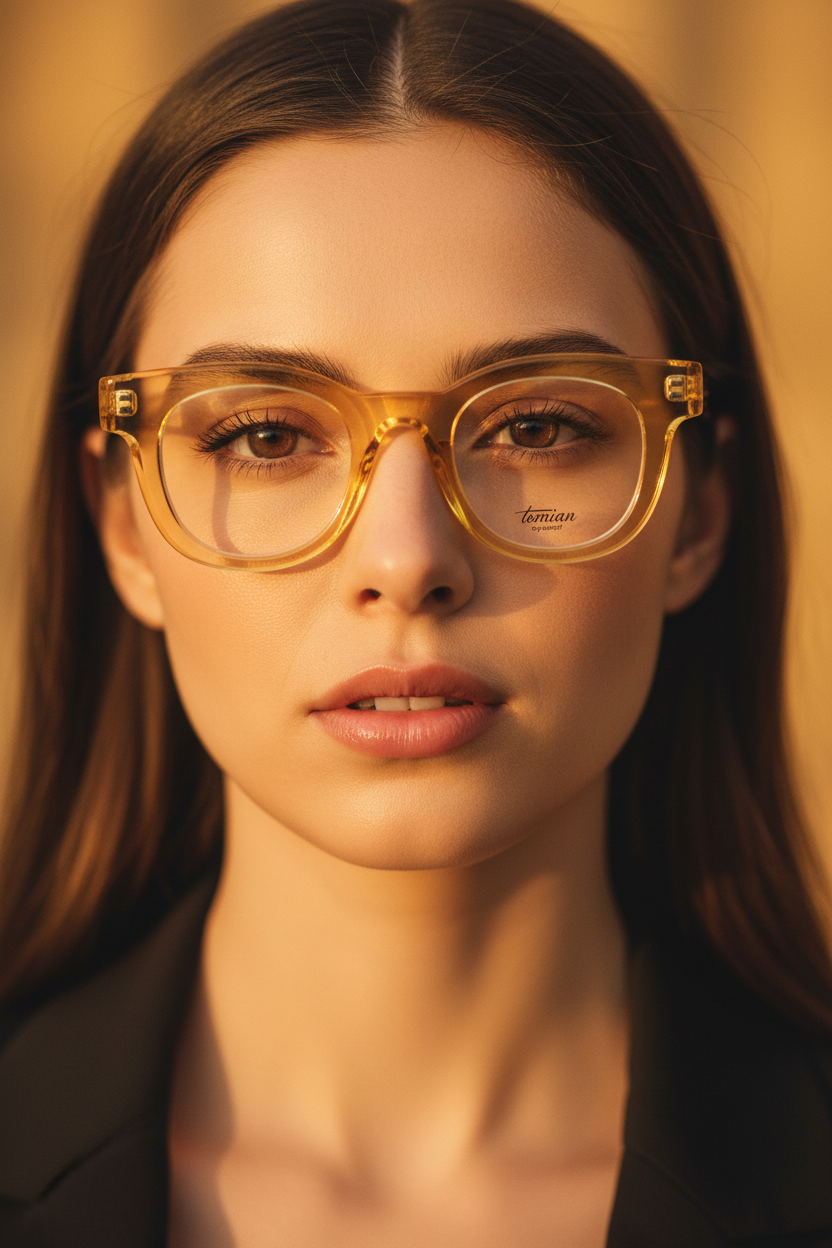 TOMIAN 829 - Occhiali da Vista Donna Montatura Acetato Tondo