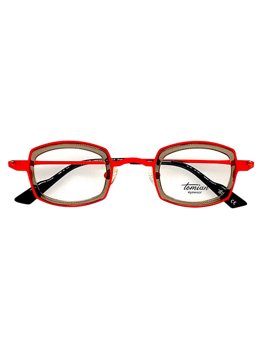 TOMIAN 768 - Occhiali da Vista Uomo Donna Montatura Metallo