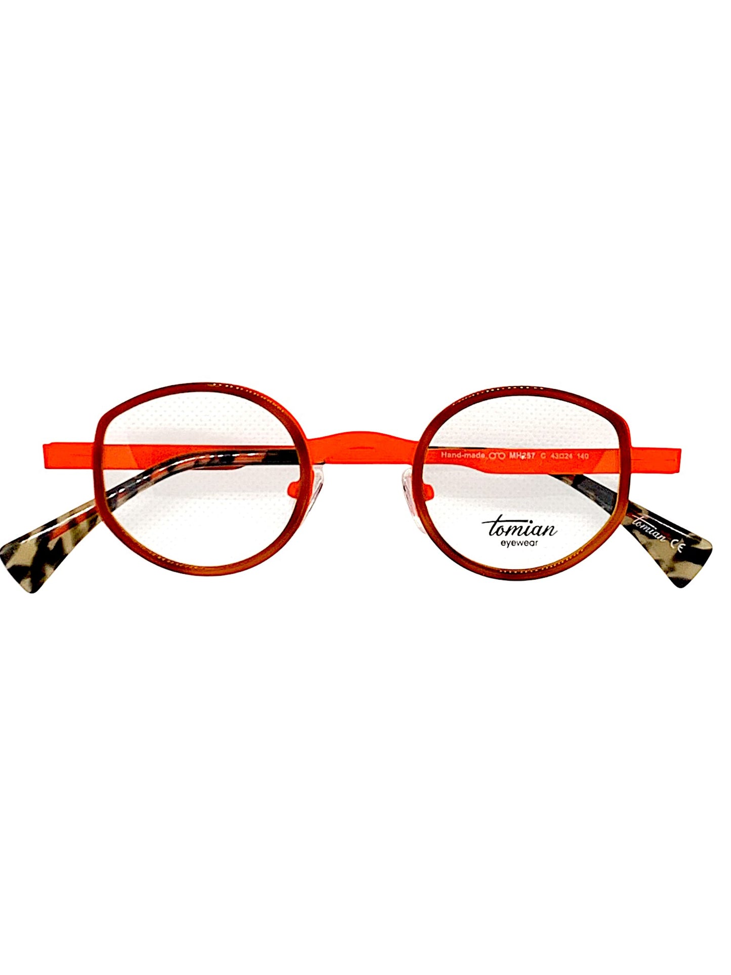 TOMIAN 257 - Occhiali da Vista Unisex Montatura Metallo Sottile e Leggero