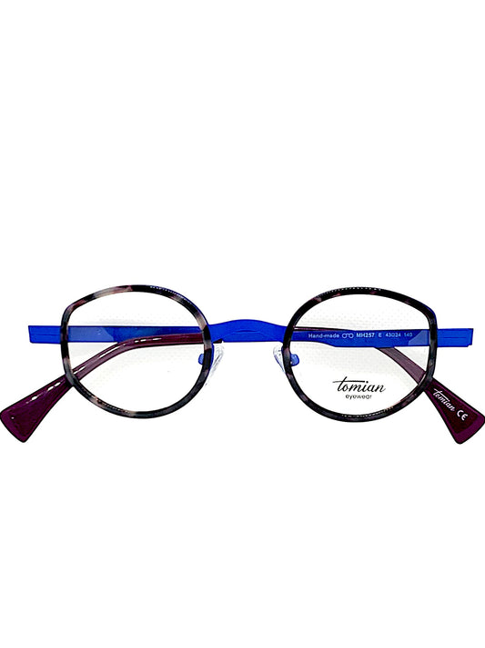 TOMIAN 257 - Occhiali da Vista Unisex Montatura Metallo Sottile e Leggero