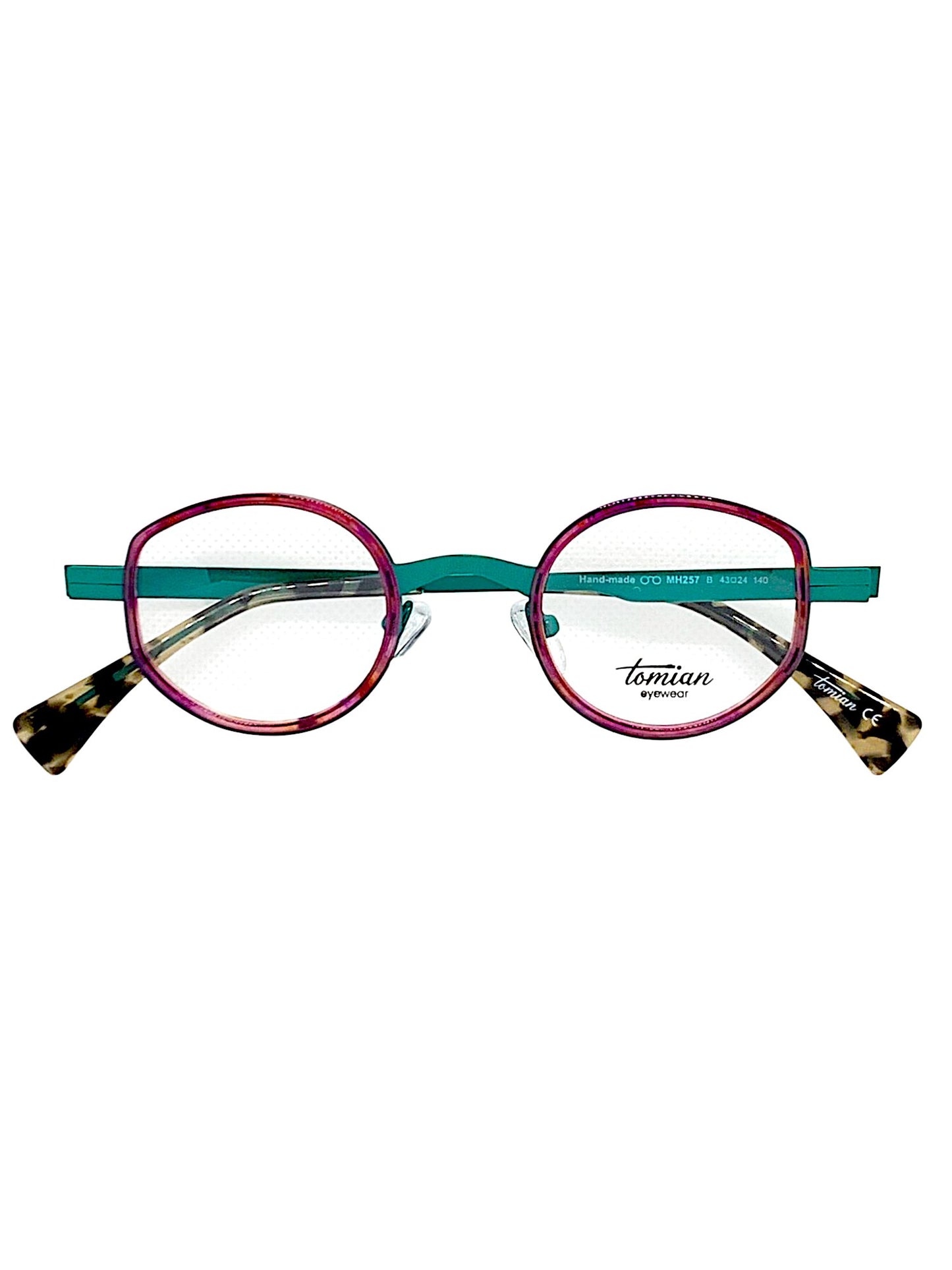 TOMIAN 257 - Occhiali da Vista Unisex Montatura Metallo Sottile e Leggero