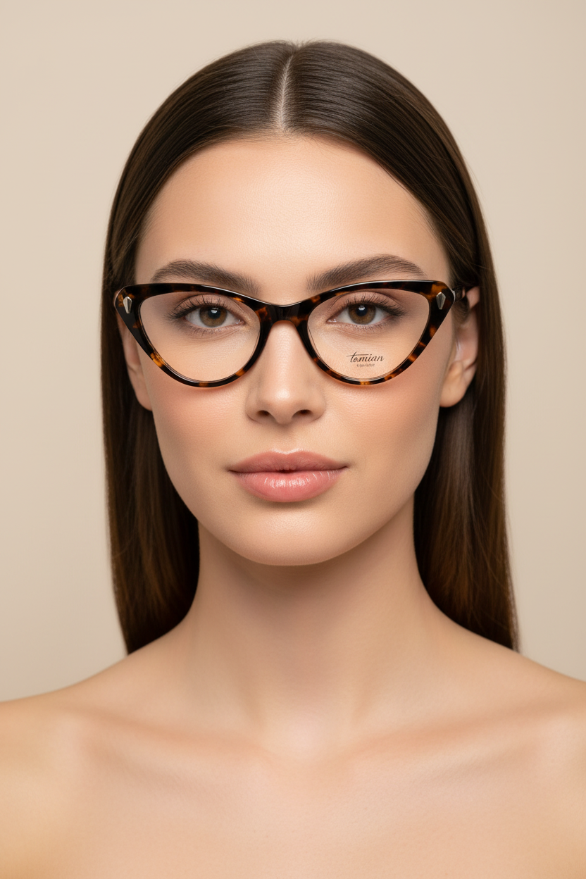TOMIAN 577 - Occhiali Con Clip-on A Gatta Donna