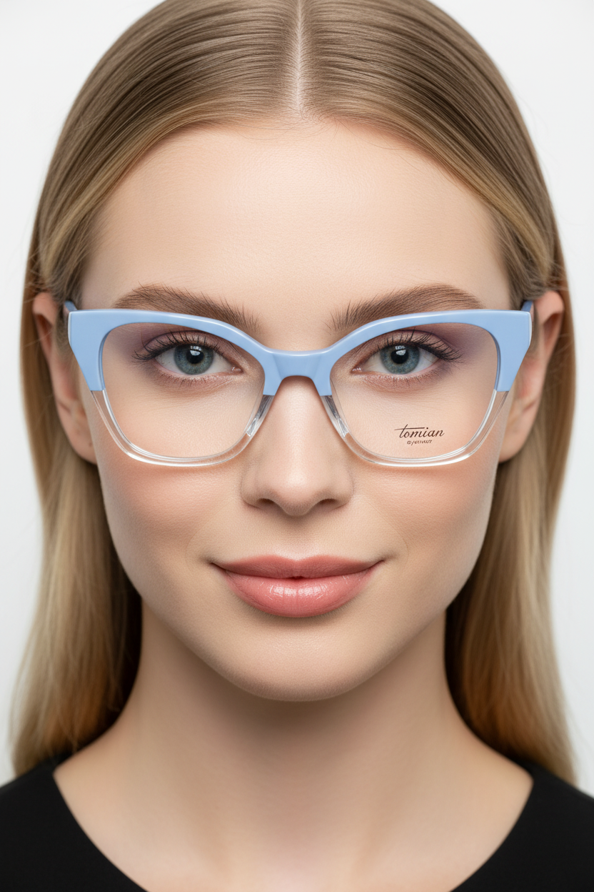 TOMIAN 574 - Occhiali da Vista Donna con Clipon Magnetico Sole